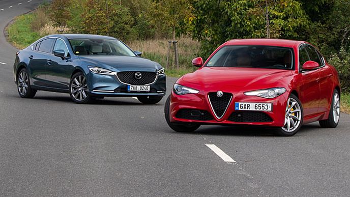 Alfa Romeo Giulia 2.2 JTDM 180 vs. Mazda 6 2.5 Sky-G – Volba srdcem Alfa Romeo Giulia 2.2 JTDM 180 vs. Mazda 6 2.5 Sky-G – Volba srdcem