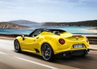 Alfa Romeo 4C Spider: Evropská specifikace na prvních fotografiích