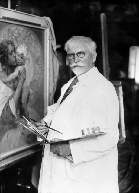 Světoznámý malíř Alfons Mucha se narodil 24. července 1860 v moravských Ivančicích.