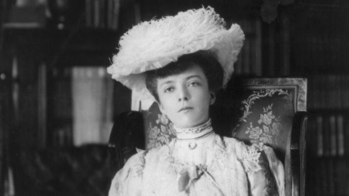 Alice Rooseveltová, nejstarší dcera amerického prezidenta Theodora Roosevelta.