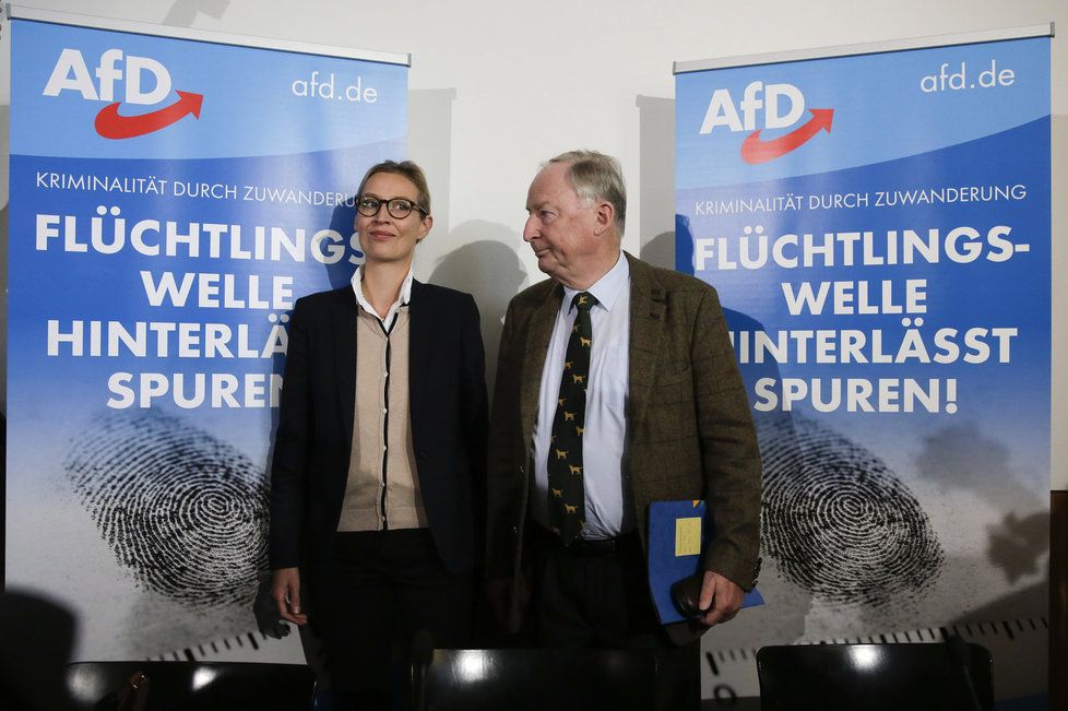 Dvojice volebních lídrů AfD Weidelová a Gauland