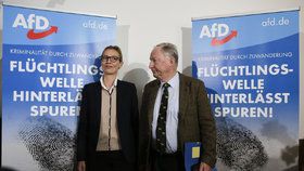 Dvojice volebních lídrů AfD Weidelová a Gauland