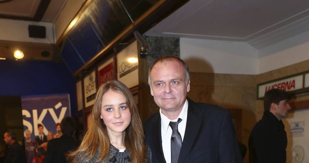 Herec Igor Bareš s dcerou