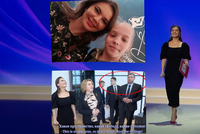 Putinova údajná milenka se ukázala na veřejnosti: Obklopená ochrankou se fotila s ukrajinskými dětmi!