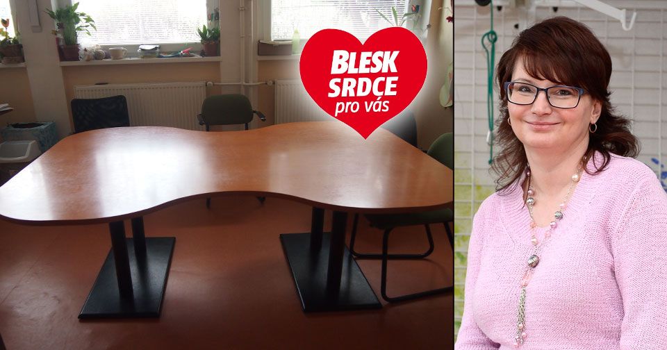 Komu už se projekt Blesk Srdce pro vás věnoval: Díky projektu Srdce pro vás mohla organizace ALKA koupit dva speciální stolky!