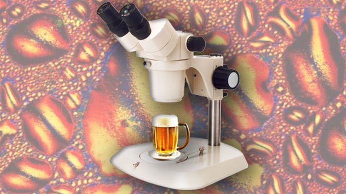 Alkohol pod mikroskopem