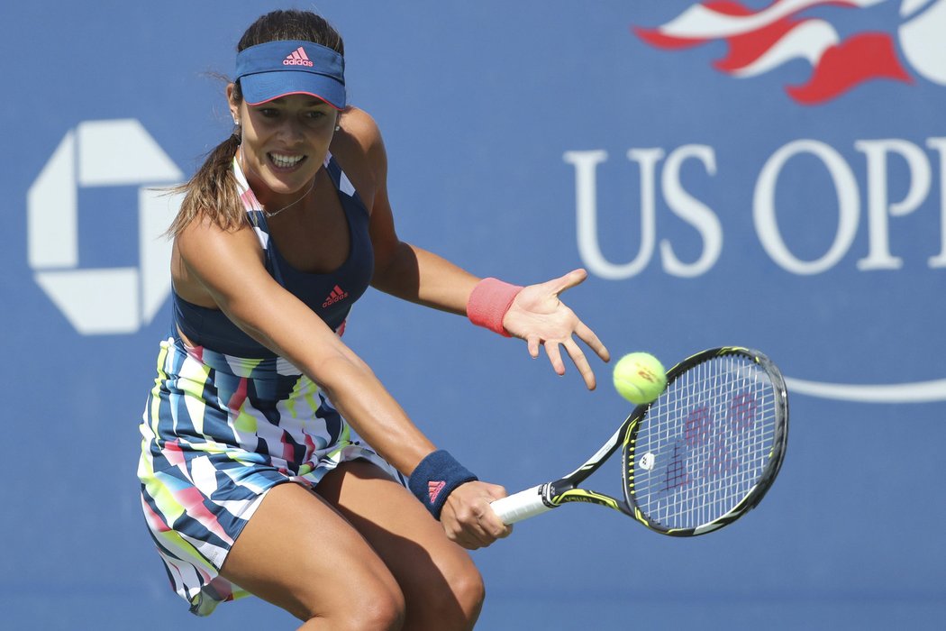 Česká tenistka Denisa Allertová v akci na US Open
