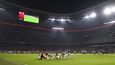 Rozcvičení před zápasem v mnichovské Allianz Arena