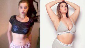 XL modelka nenáviděla své tělo, pomohlo jí až přibrat dvacet kilogramů