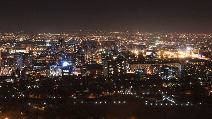 Almaty v noci