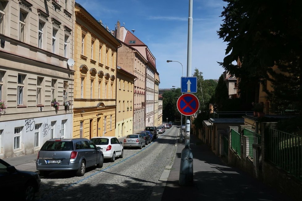 Krokova ulice v Nuslích, v níž Alois Hudec prožil většinu života až do svých posledních dnů.