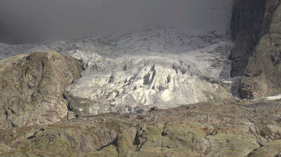 Nejvyšší hora Evropy Mont Blanc.