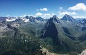 Pohled na masivy švýcarských Alp