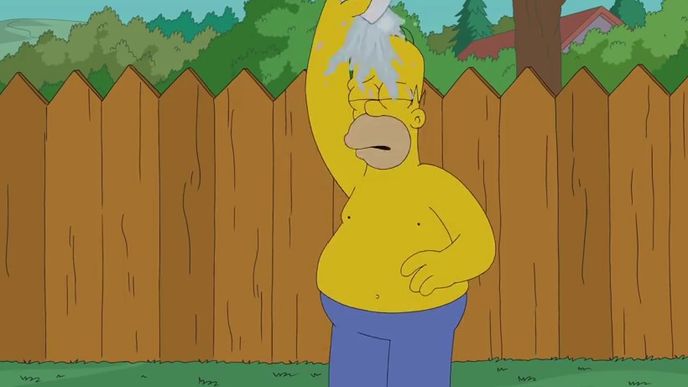 Homer Simpson a jeho ALS Ice Bucket Challenge