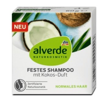 Tuhý šampon kokos, Alverde, 134 Kč (60 g), koupíte v drogériích dm