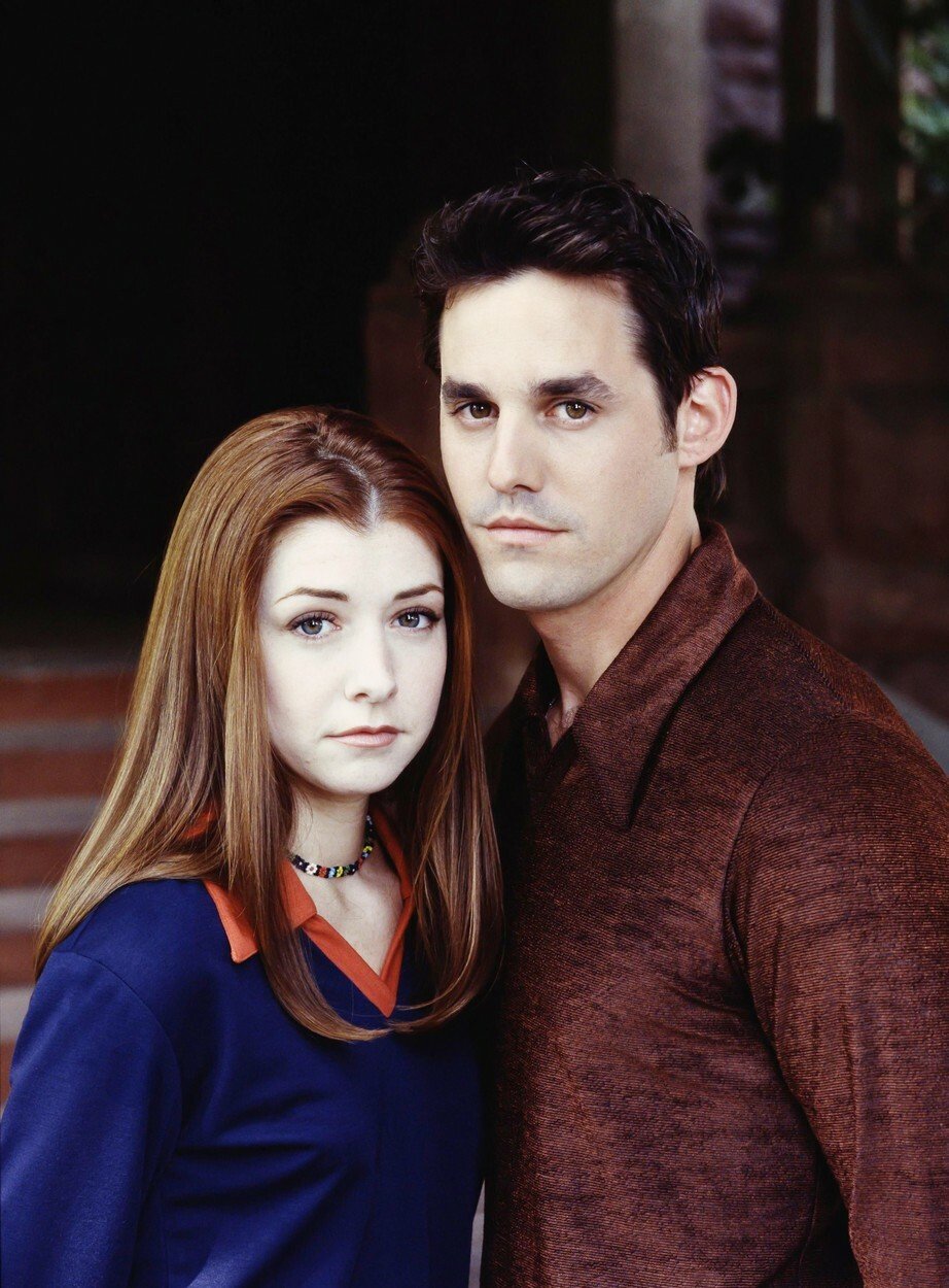 Nicholas Brendon a  Alyson Hannigan v seriálu Buffy, přemožitelka upírů