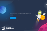 Stránky Alza.cz měly výpadek: Místo e-shopu ukazovaly jenom ufona