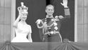 Královna Alžběta s manželem princem Filipem.