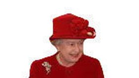 V červeném kabátě a neodmyslitelném klobouku britská královna do Bratislavy již přilétla