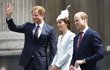Oslavy 90. narozenin Alžběty II.: Princ Harry, vévodkyně Kate a princ William