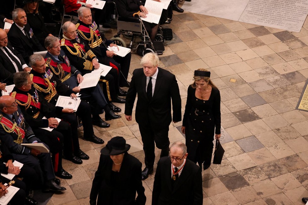 Pohřeb královny Alžběty II. - Boris Johnson