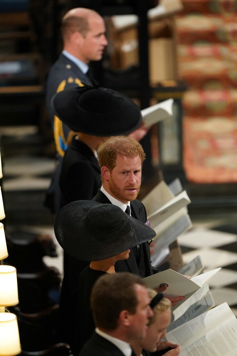 Pohřeb královny Alžběty II. - princ Harry