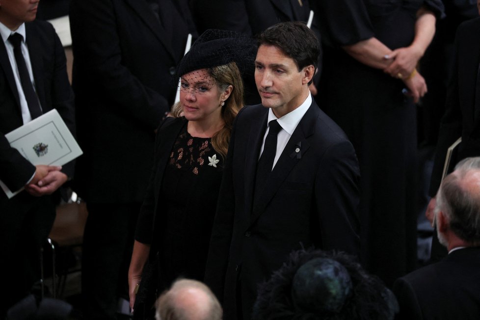 Pohřeb královny Alžběty II. - Justin Trudeau