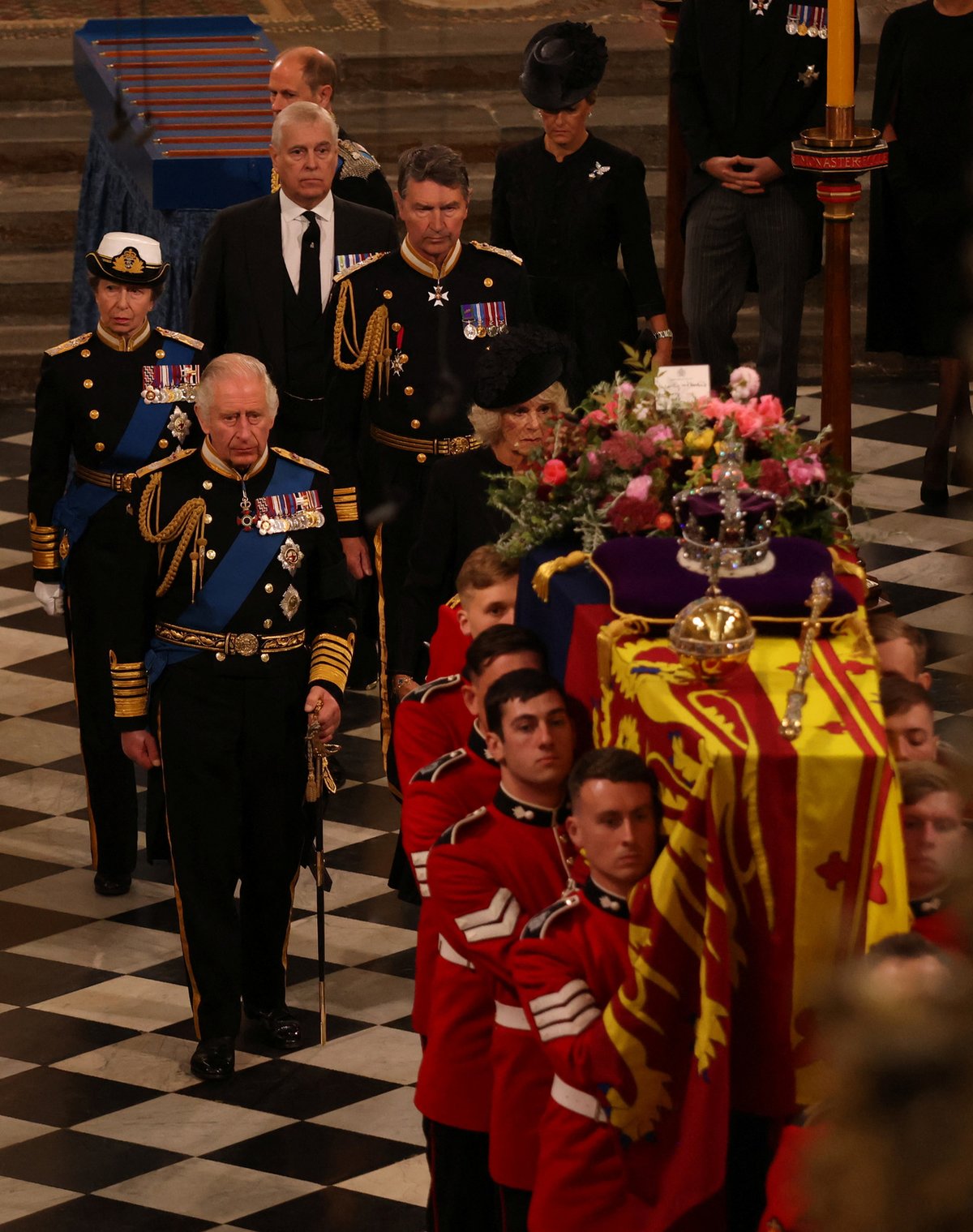 Pohřeb královny Alžběty II. - král Karel III.