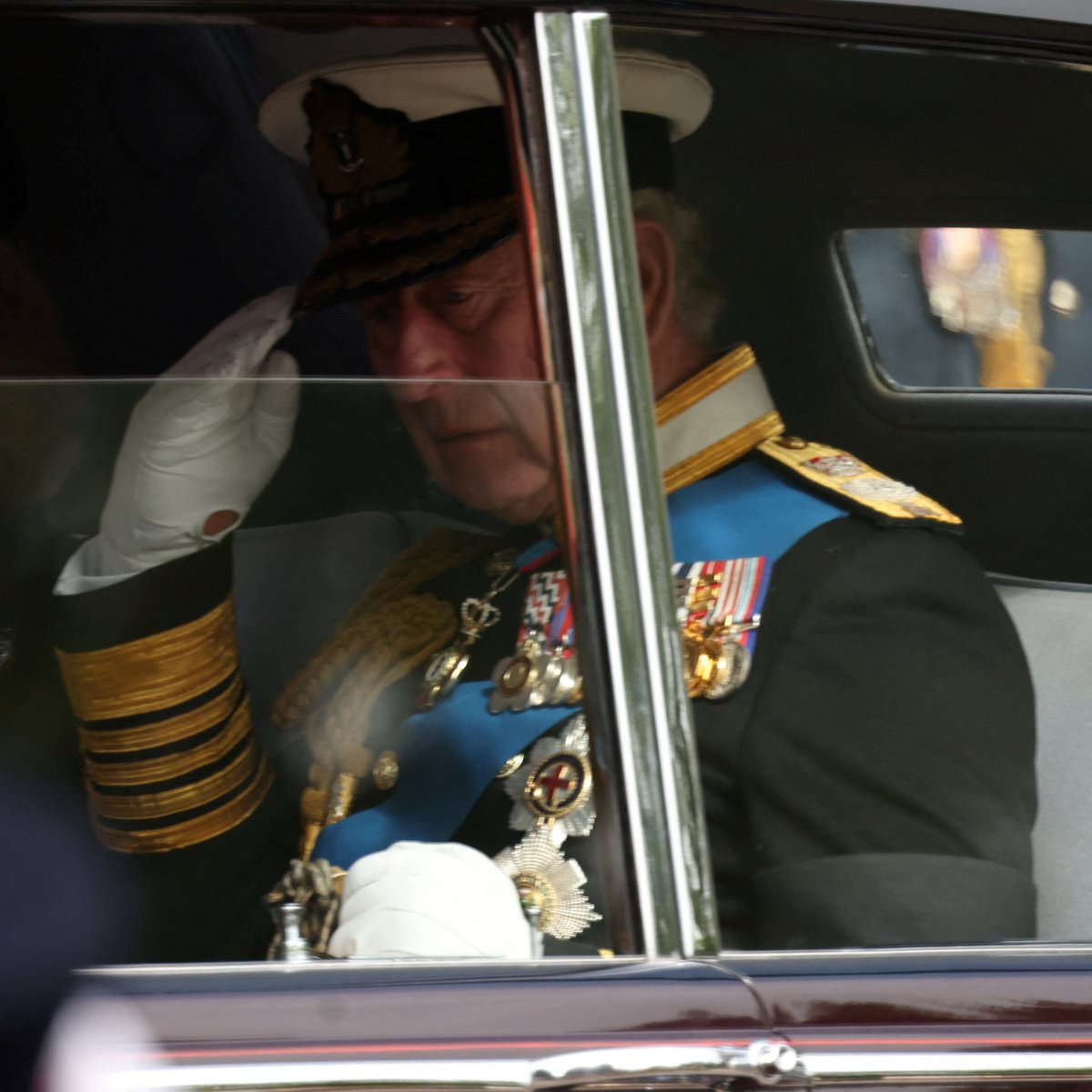 Pohřeb Alžběty II. - král Karel III.