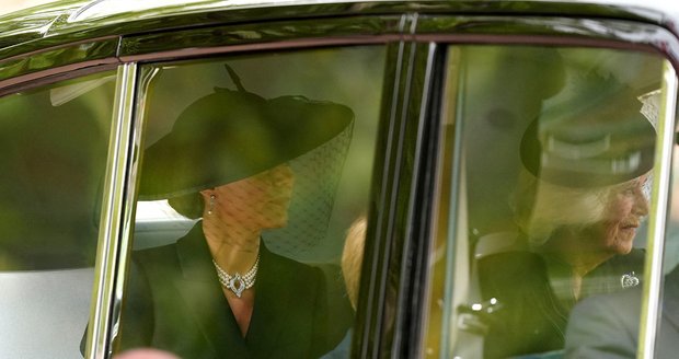 Pohřeb královny Alžběty II. - Kate Middleton a Camilla