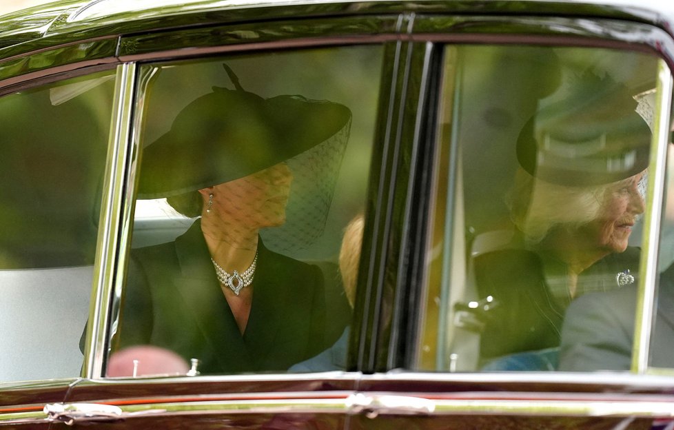 Pohřeb královny Alžběty II. - Kate Middleton a Camilla