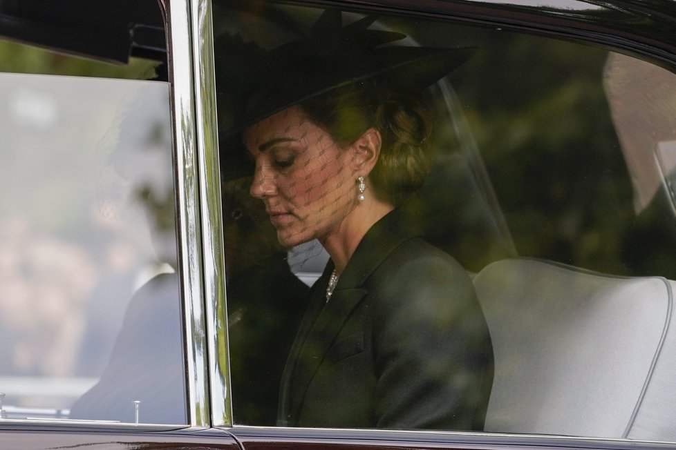 Pohřeb královny Alžběty II. - Kate MIddleton