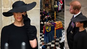 Meghan na pohřbu královny uronila slzu.