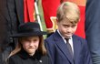 Pohřeb královny Alžběty II. - princezna Charlotte a princ George