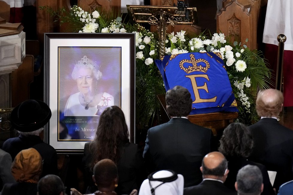 Pohřeb královny Alžběty II. - bohoslužba v Kanadě