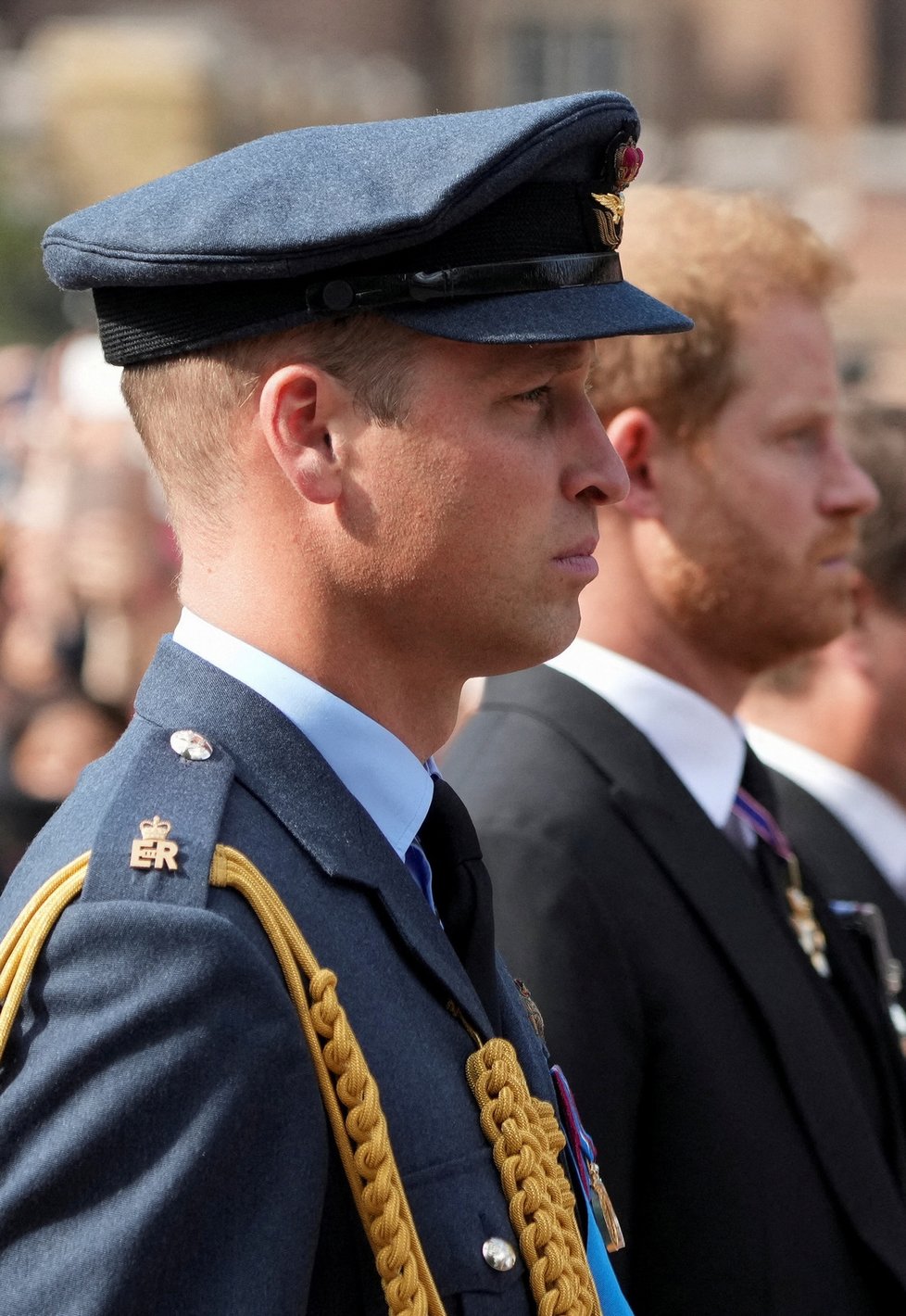 Poslední cesta královny Alžběty II. do Westminsteru - princ William