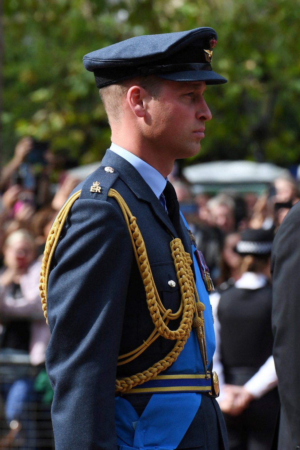 Poslední cesta královny Alžběty II. do Westminsteru - princ William