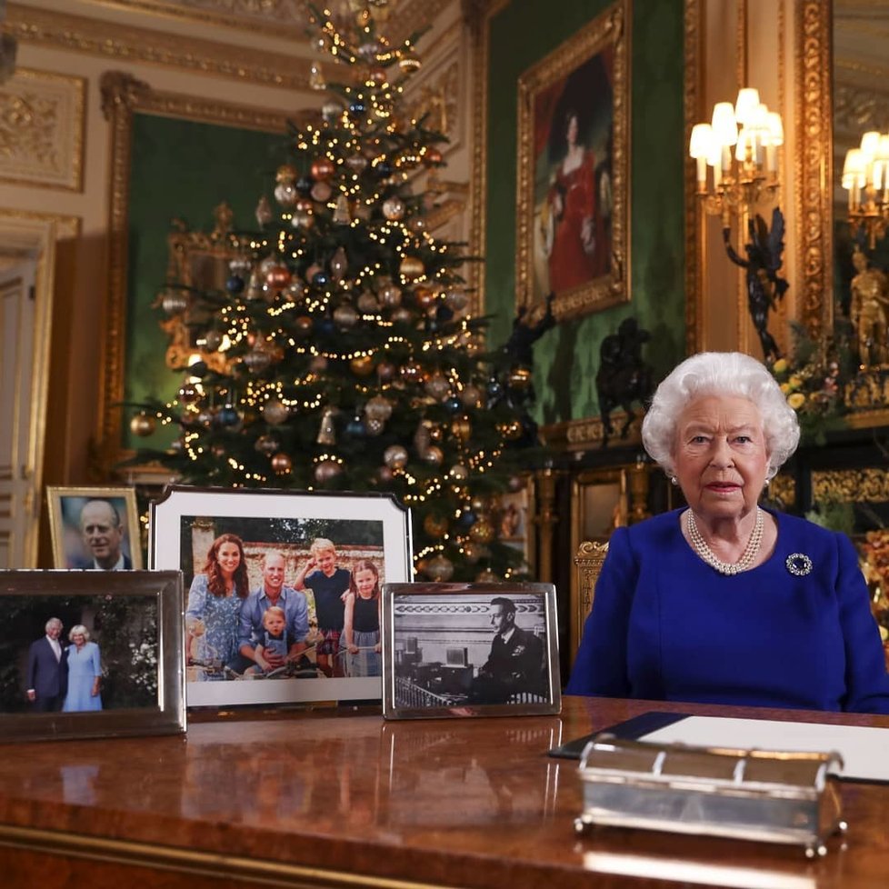 Alžběta II. na Vánoce 2018