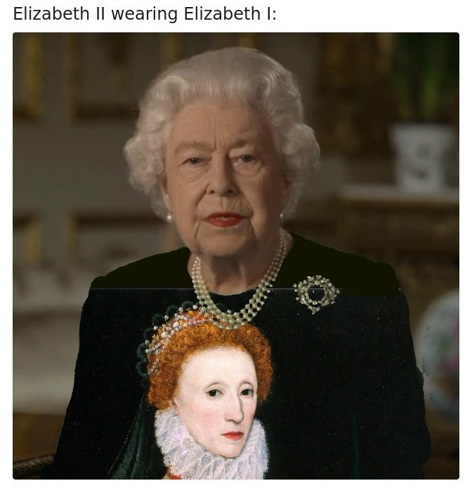 Britská královna se stala pro své zelené šaty terčem mnoha internetových vtipálků