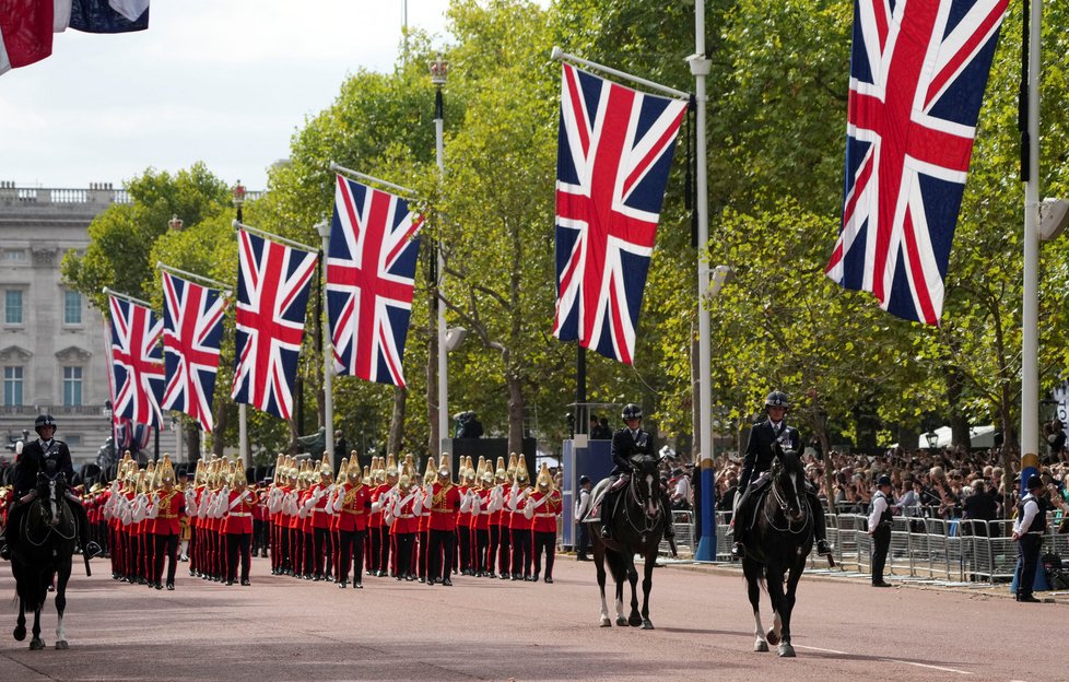 Poslední cesta královny Alžběty II. do Westminsteru