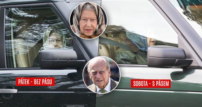 Královská rodina si na pásy moc nepotrpí. Vypadá to, že Alžběta i Philip se poutají, jen když se veřejnost dívá.