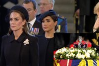 Nejpřekvapivější momenty smutečního procesí za rakví Alžběty II.: Meghan zase za rebelku? A královské slzy...