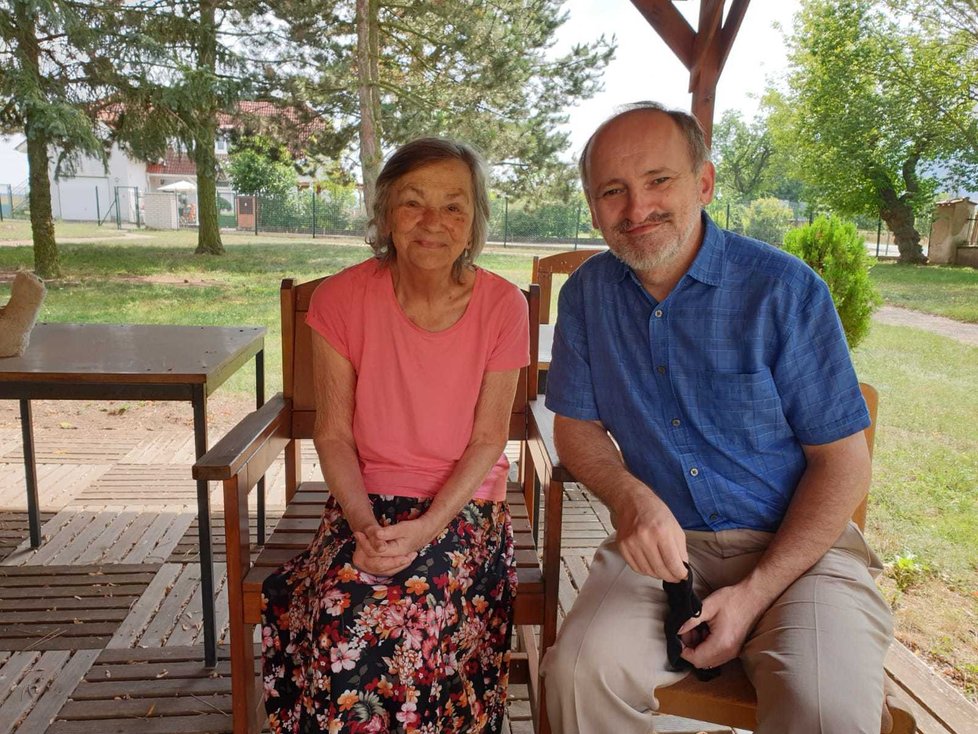 Marek Polášek (50) s maminkou Věrou (84)