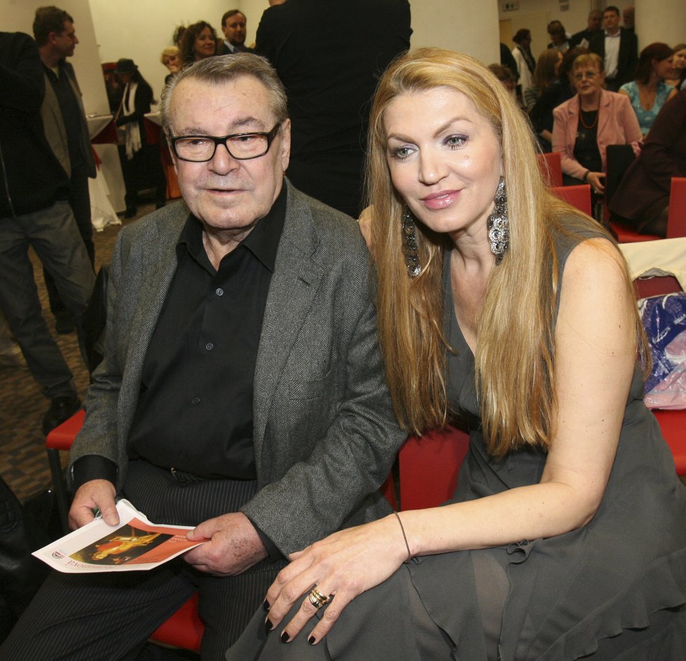 Miloš Forman se ženou Martinou na snímku z roku 2011