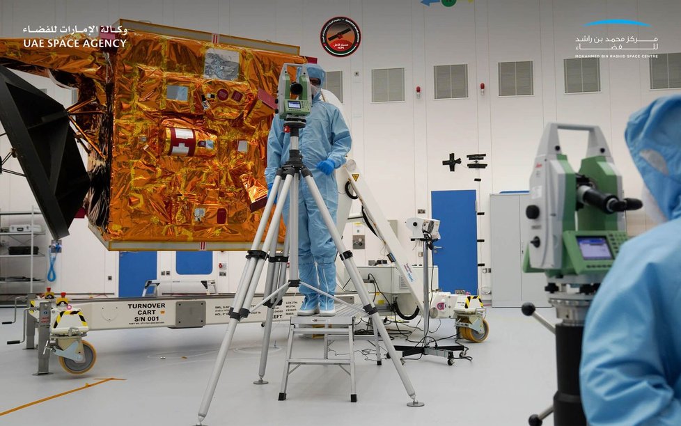 Marsovská sonda Amal (Hope, Naděje) ze Spojených arabských emirátů