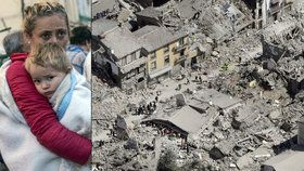 Italské město Amatrice zničilo zemětřesení ze tří čtvrtin.