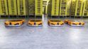 Roboti ve skladu nové generace e-shopu Amazon v Polsku. Roboti ve skladu nové generace e-shopu Amazon v Polsku.