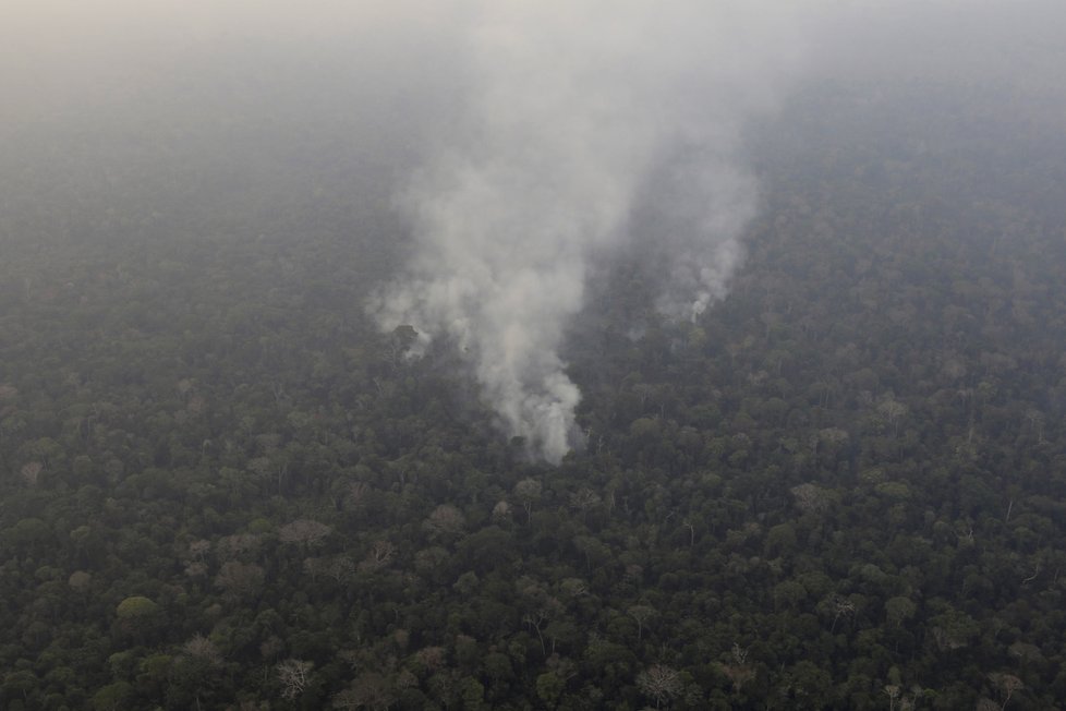 Rozsáhlé požáry v amazonském deštném pralese