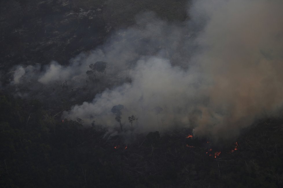 Rozsáhlé požáry v amazonském deštném pralese 