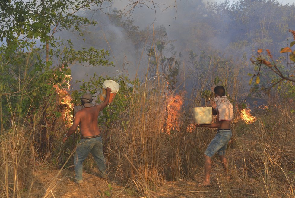 Rozsáhlé požáry v Amazonii.